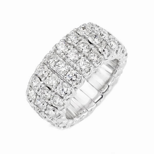 Picchiotti Xpandable 18ct White Gold 5.57ct Diamond Eternity Ring