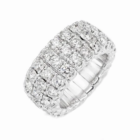 Picchiotti Xpandable 18ct White Gold 5.57ct Diamond Eternity Ring