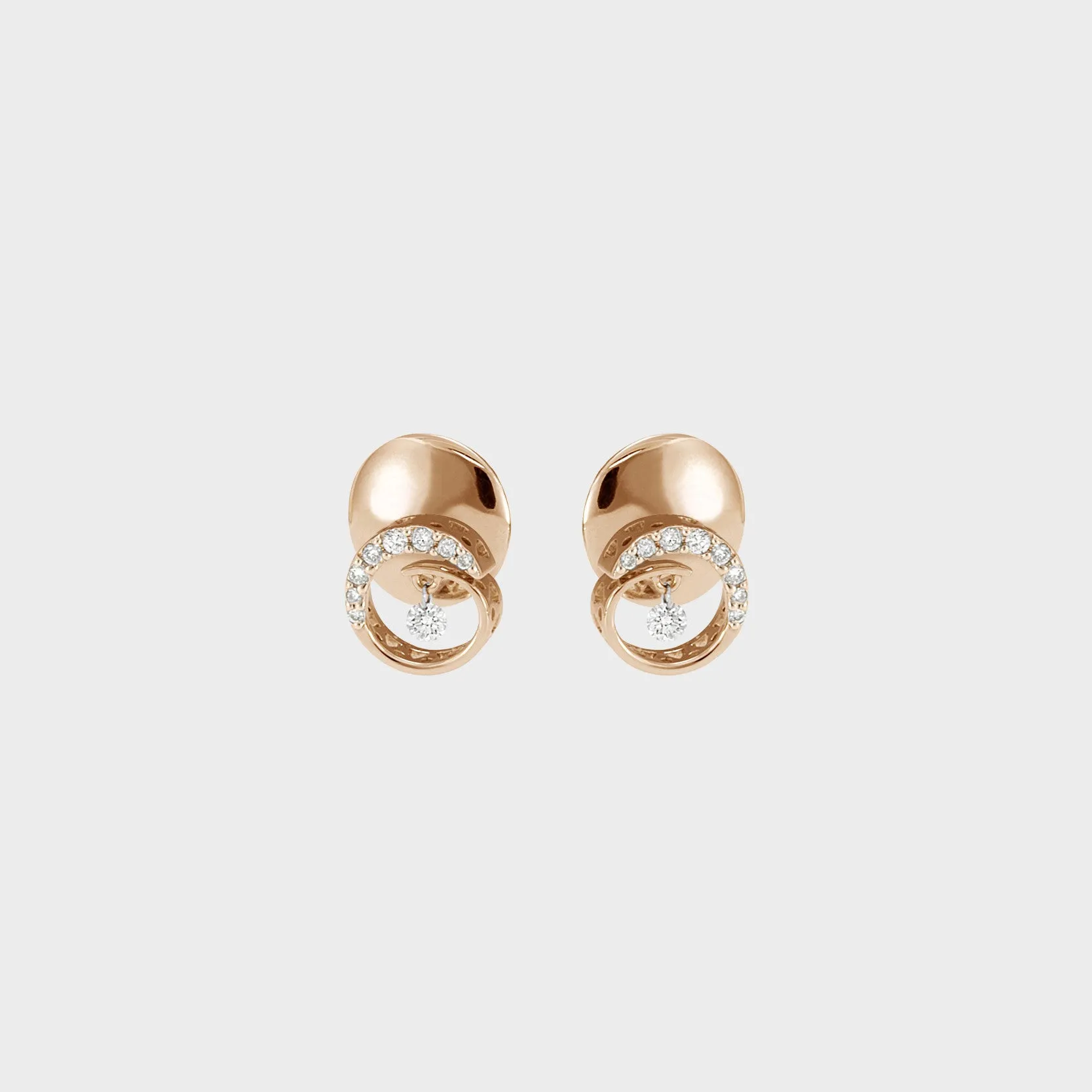 Ponte Vecchio 18ct Rose Gold 0.23ct Diamond Stud Earrings