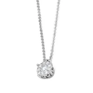 Ponte Vecchio Artemide 18ct White Gold 0.17ct Diamond Necklace