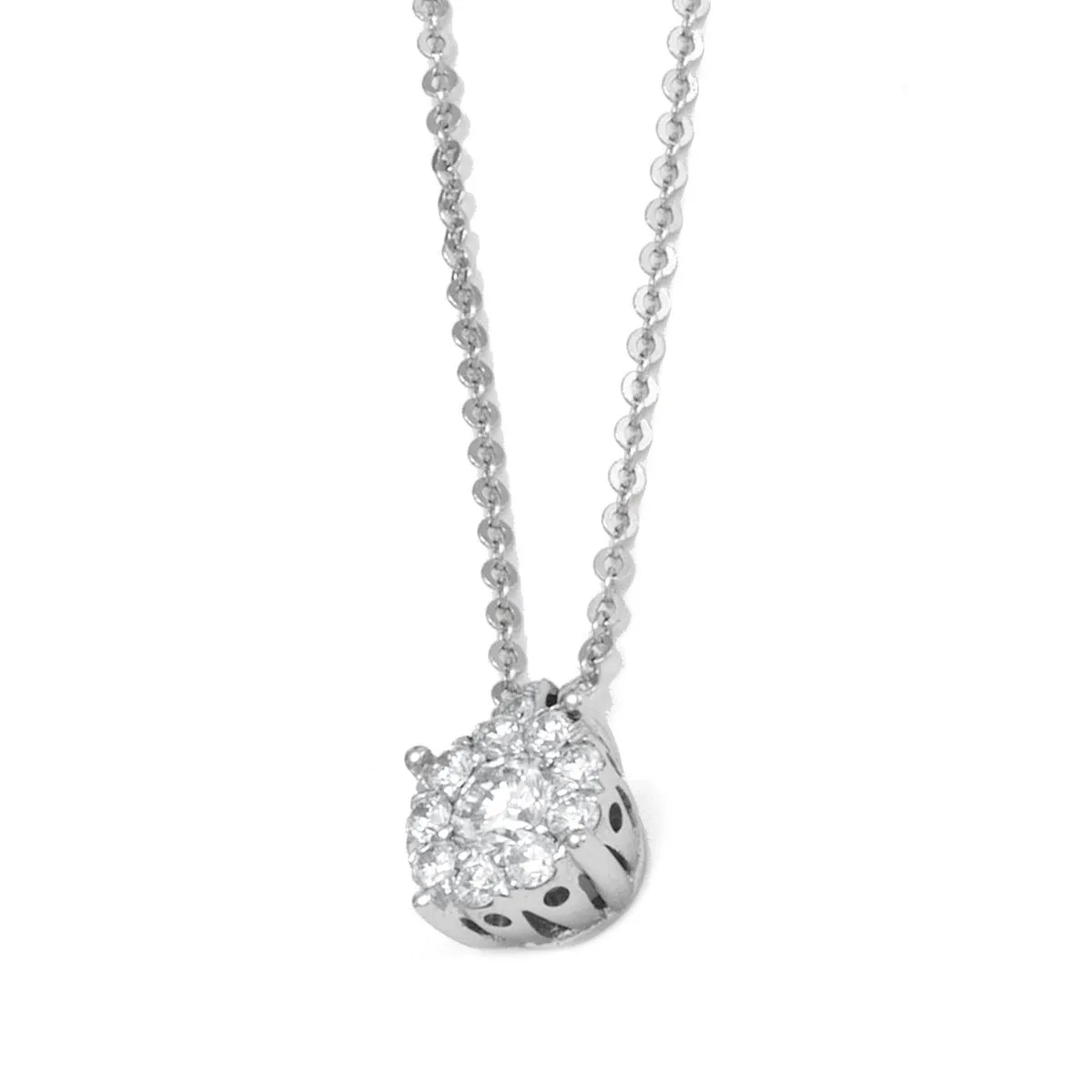 Ponte Vecchio Artemide 18ct White Gold 0.30ct Diamond Necklace