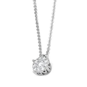 Ponte Vecchio Artemide 18ct White Gold 0.30ct Diamond Necklace
