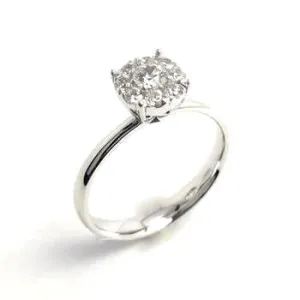 Ponte Vecchio Artemide 18ct White Gold 0.35ct Diamond Ring