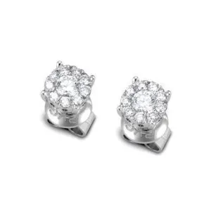 Ponte Vecchio Artemide 18ct White Gold 1.28ct Diamond Earrings