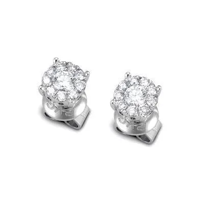 Ponte Vecchio Artemide 18ct White Gold 1.28ct Diamond Earrings
