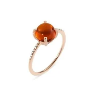 Ponte Vecchio Gioia 18ct Rose Gold 3.25ct Citrine Diamond Ring