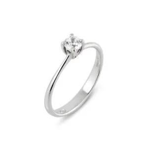 Ponte Vecchio Love Promise 18ct White Gold 0.30ct Diamond Solitaire Ring