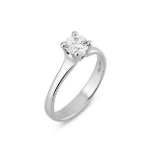 Ponte Vecchio Love Promise 18ct White Gold 0.50ct Diamond Solitaire Ring