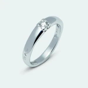 Ponte Vecchio Ring Diamond Brilliant 18ct White Gold