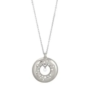 Ponte Vecchio Vega 18ct White Gold 0.18ct Diamond Circle Necklace