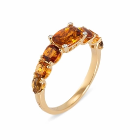 Ponte Vecchio Iris 18ct Yellow Gold 2.00ct Citrine Diamond Ring
