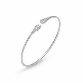 Ponte Vecchio Iside Flex 18ct White Gold 0.45ct Diamond Bangle