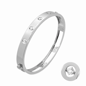 Ponte Vecchio Sirio 18ct White Gold 0.25ct Diamond Bangle