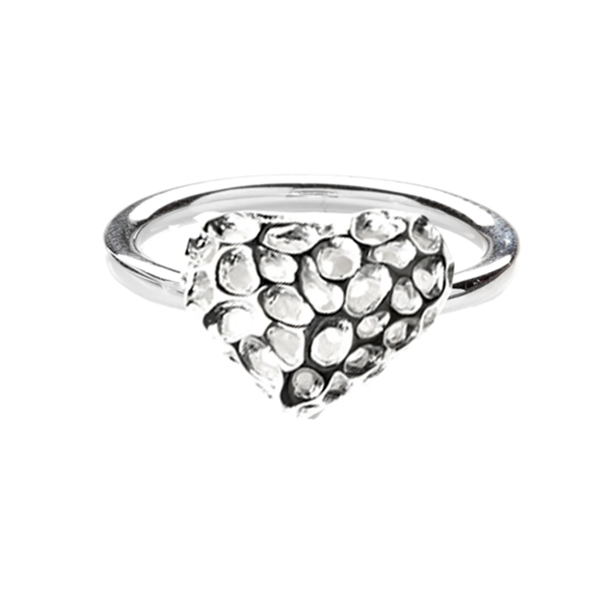 Rachel Galley Amore Sterling Silver Heart Ring