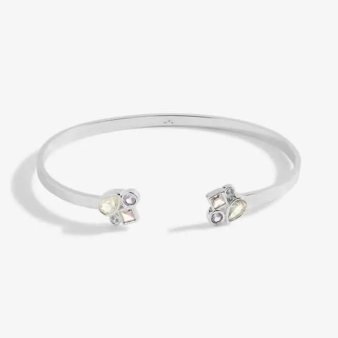 Radiant Treasures Gems Silver 6cm Bangle 5835