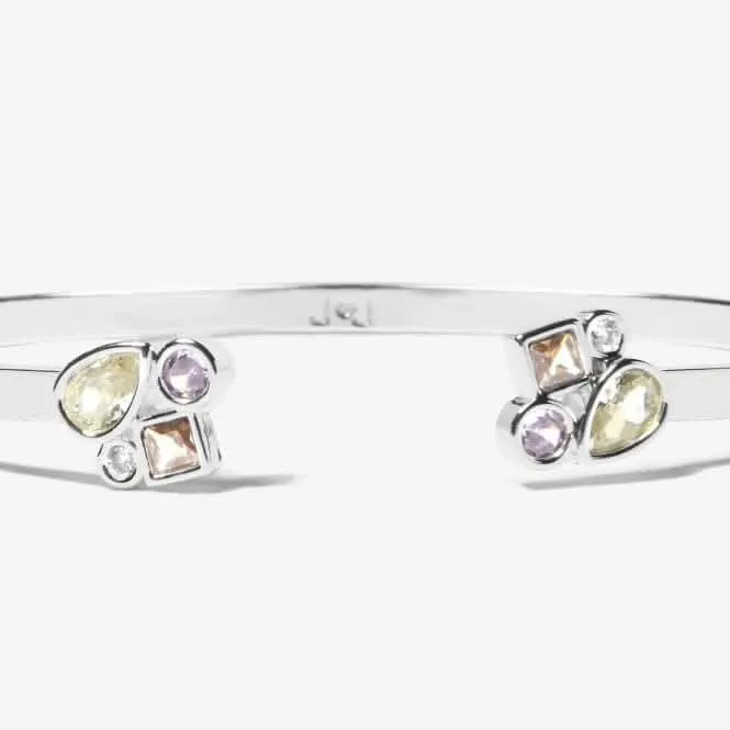 Radiant Treasures Gems Silver 6cm Bangle 5835