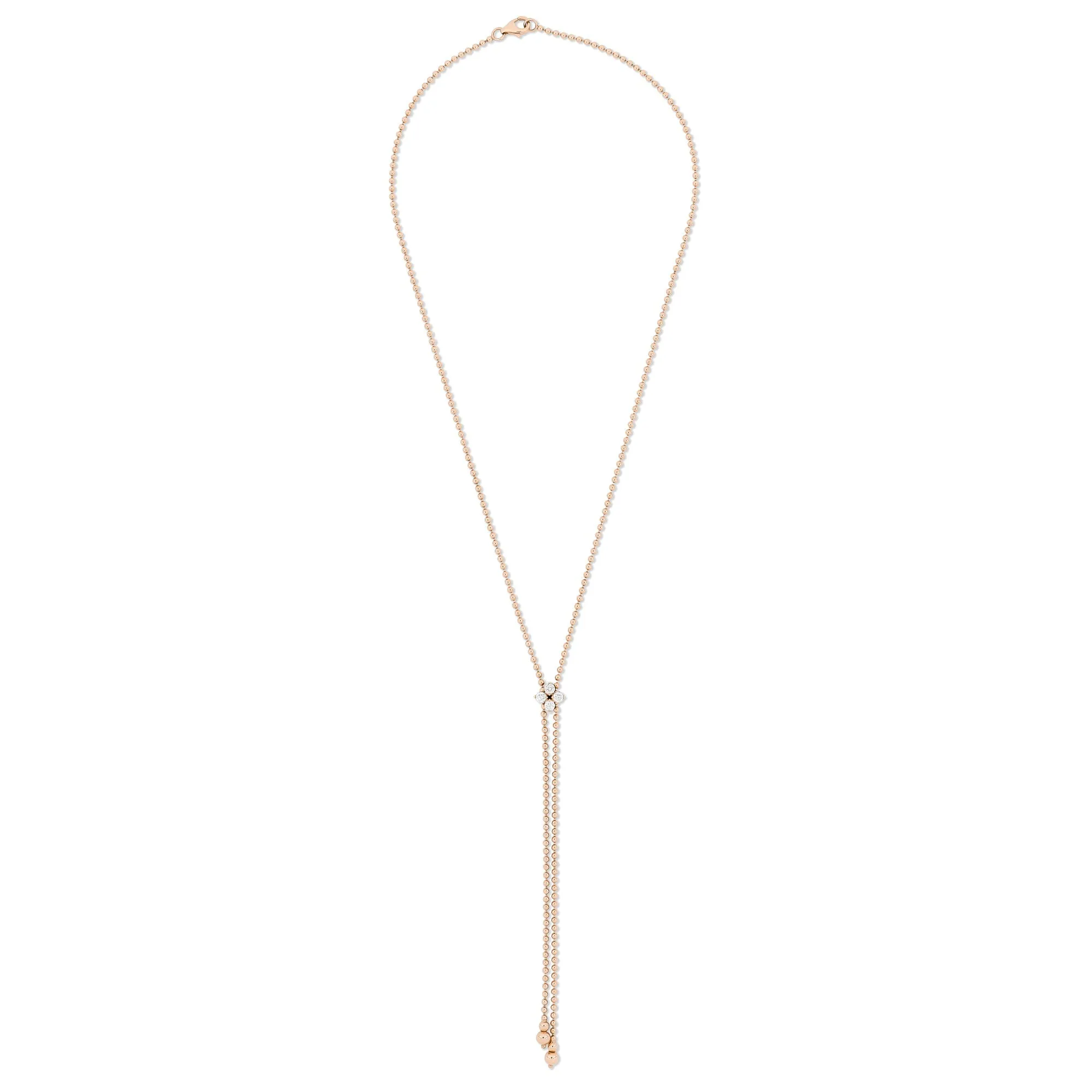 Roberto Coin Love in Verona 18ct Rose Gold Diamond Necklace