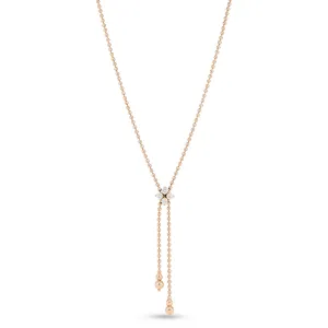 Roberto Coin Love in Verona 18ct Rose Gold Diamond Necklace