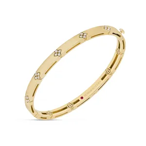 Roberto Coin Love in Verona 18ct Yellow Gold Diamond Bangle