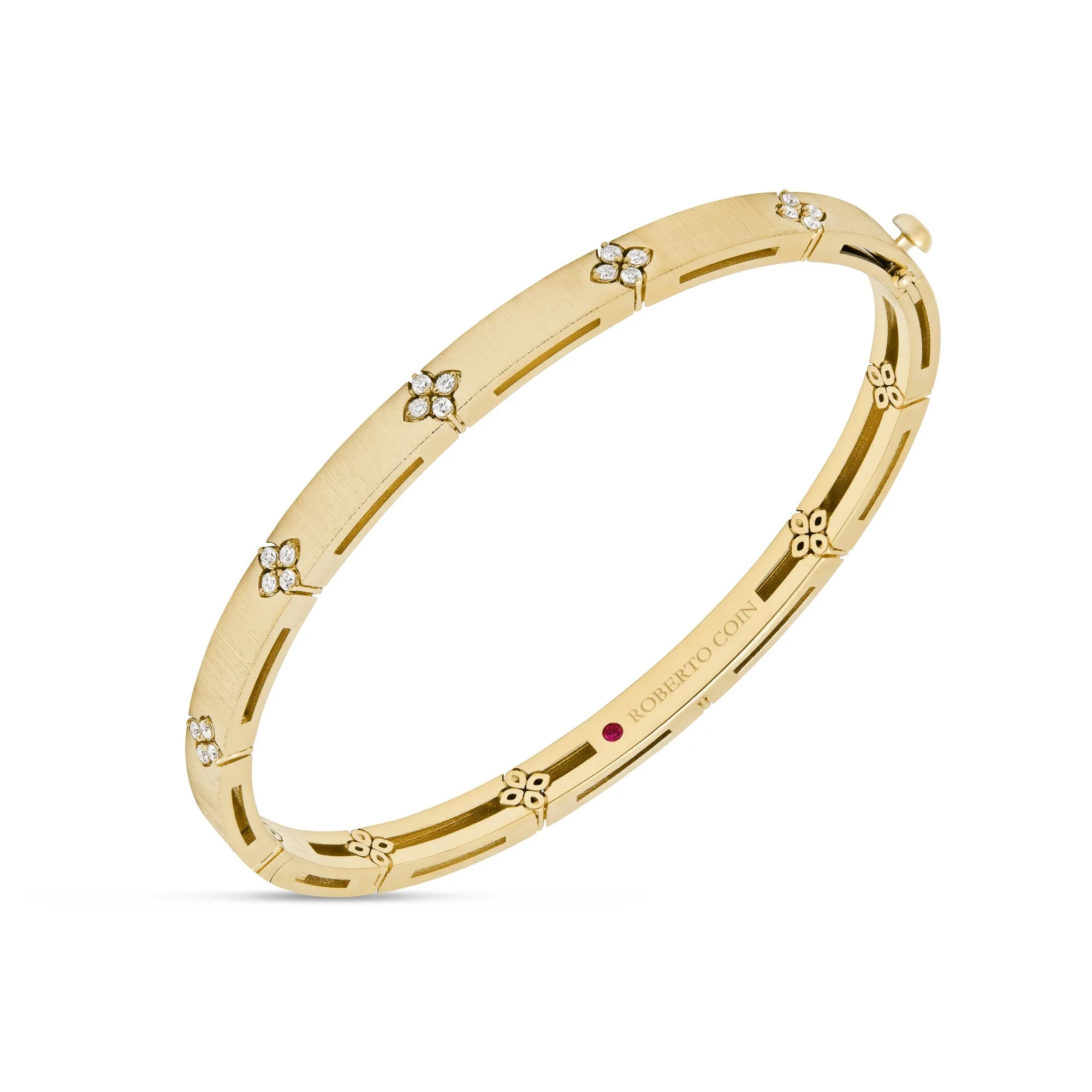 Roberto Coin Love in Verona 18ct Yellow Gold Diamond Bangle