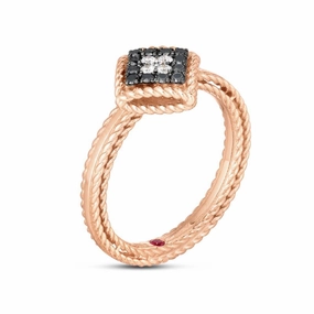 Roberto Coin Palazzo Ducale 18ct Rose Gold Diamond Ring D