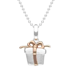 Rose Gold Plated Sterling Silver Present Pendant