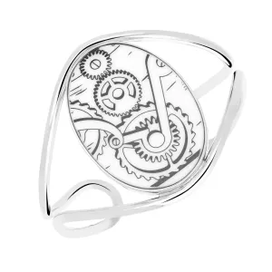 Royal Crown Derby Steampunk Design Oval Bangle D