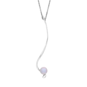 Sarah Jordan Sterling Silver Freshwater Pearl Swirls And Pearls Ringlet Necklace D