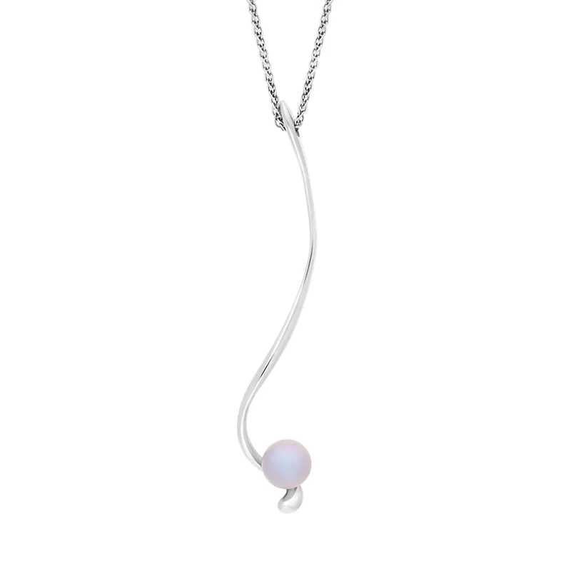 Sarah Jordan Sterling Silver Freshwater Pearl Swirls And Pearls Ringlet Necklace D
