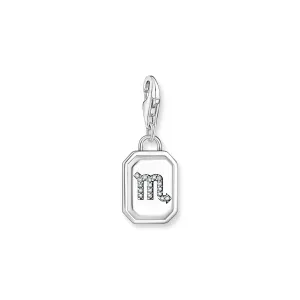 Scorpio Zodiac sign silver charm Pendant