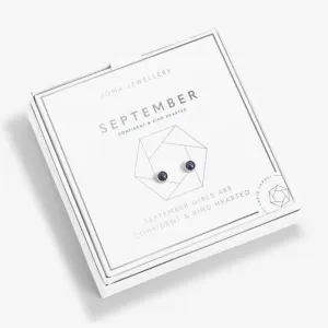 September Birthstone Boxed Earrings 5536