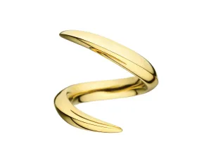 Shaun Leane 18ct Yellow Gold Crossover Aerial Ring
