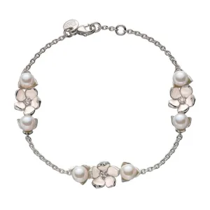Shaun Leane Cherry Blossom Silver Three Flower Bracelet