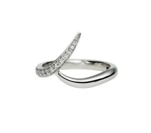 Shaun Leane Entwined White Gold 0.15ct Diamond Outward Wedding Ring