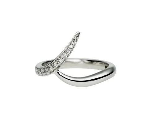 Shaun Leane Entwined White Gold 0.15ct Diamond Outward Wedding Ring