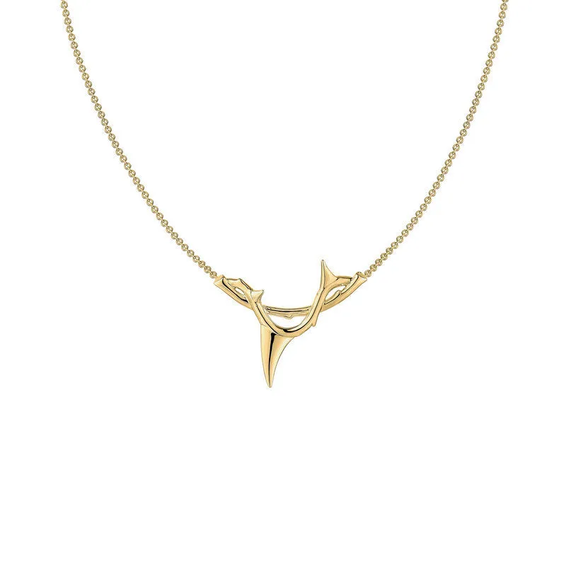 Shaun Leane Rose Thorn 18ct Yellow Gold Plated Sterling Silver Branch Pendant