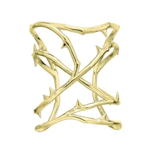 Shaun Leane Rose Thorn 18ct Yellow Gold Plated Sterling Silver Cuff D