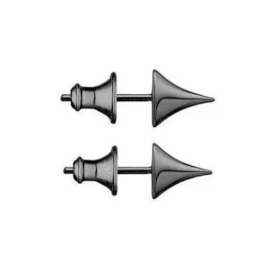 Shaun Leane Rose Thorn Sterling Silver Black Rhodium Small Stud Earrings