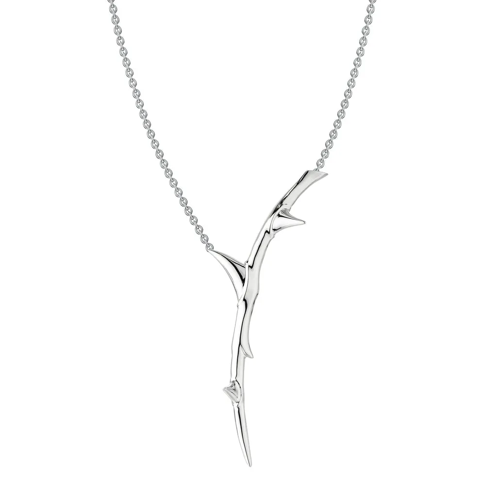 Shaun Leane Rose Thorn Sterling Silver Single Drop Pendant