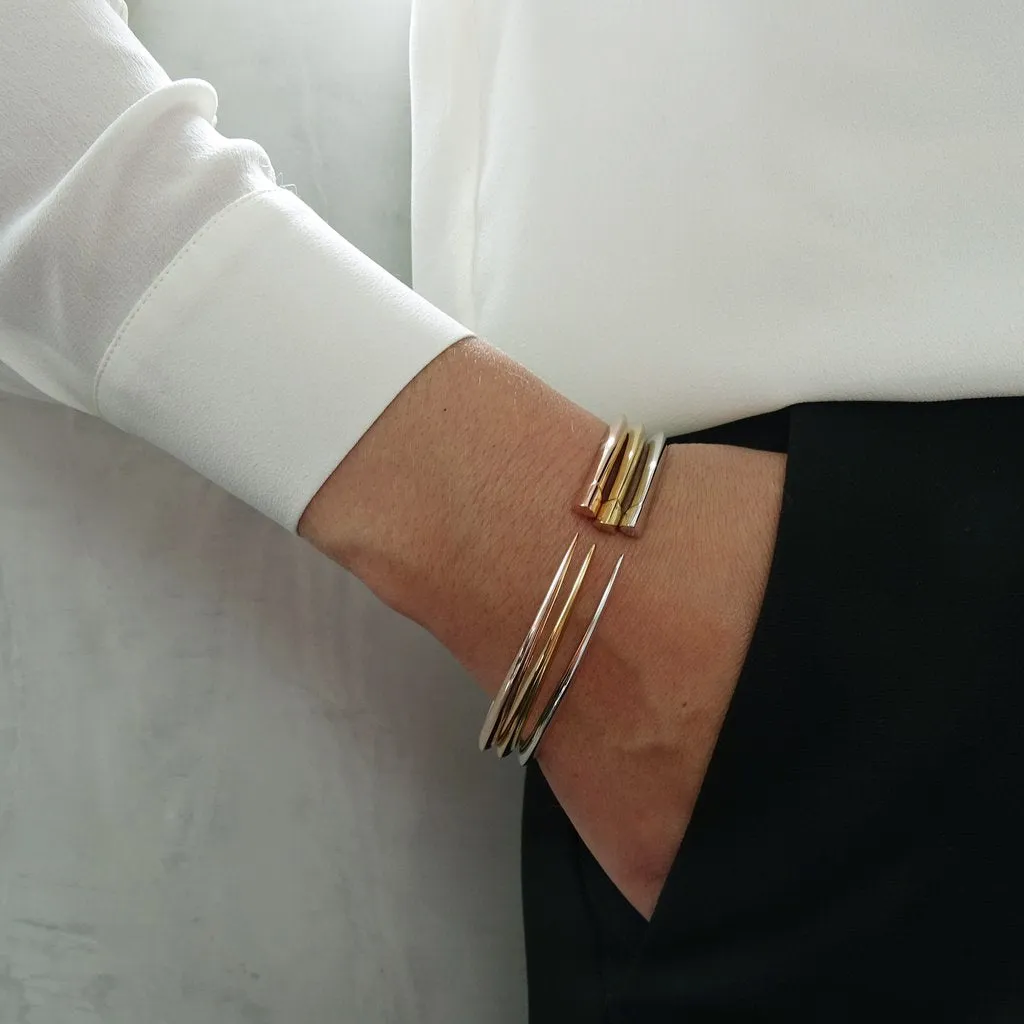 Shaun Leane Sabre 18ct Yellow Gold Plated Sterling Silver Slim Tusk Bangle
