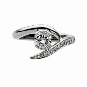Shaun Leane Entwined 18ct White Gold 0.63ct Diamond Inward Engagement Ring