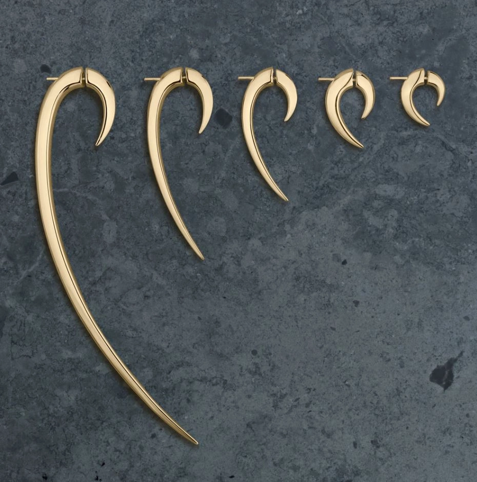 Shaun Leane Hook 18ct Yellow Gold Plated Sterling Silver Size 1 Earrings