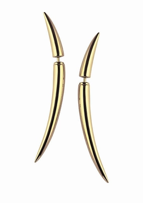 Shaun Leane Quill 18ct Yellow Gold Plated Sterling Silver Earrings