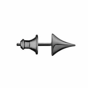 Shaun Leane Rose Thorn Single Sterling Silver Black Rhodium Small Stud Earring