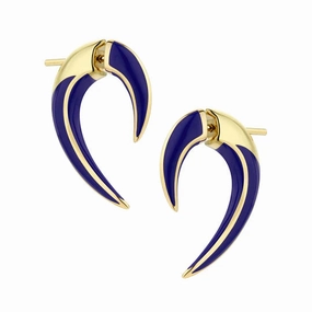 Shaun Leane Sabre Solis Talon 18ct Yellow Gold Vermeil Sterling Silver Atlantic Ceramic Earrings