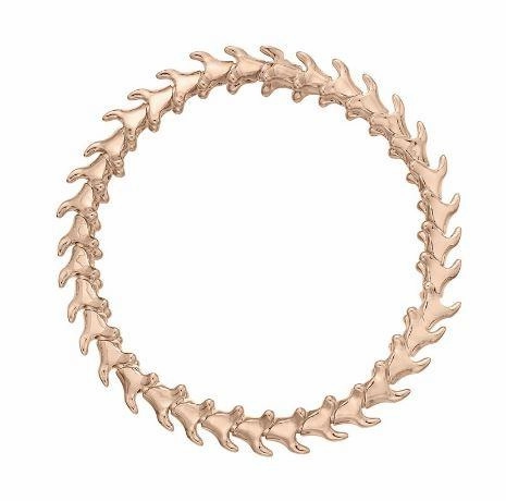 Shaun Leane Serpent Trace 18ct Rose Gold Plated Sterling Silver Slim Bracelet D