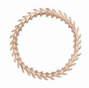 Shaun Leane Serpent Trace 18ct Rose Gold Plated Sterling Silver Slim Bracelet D