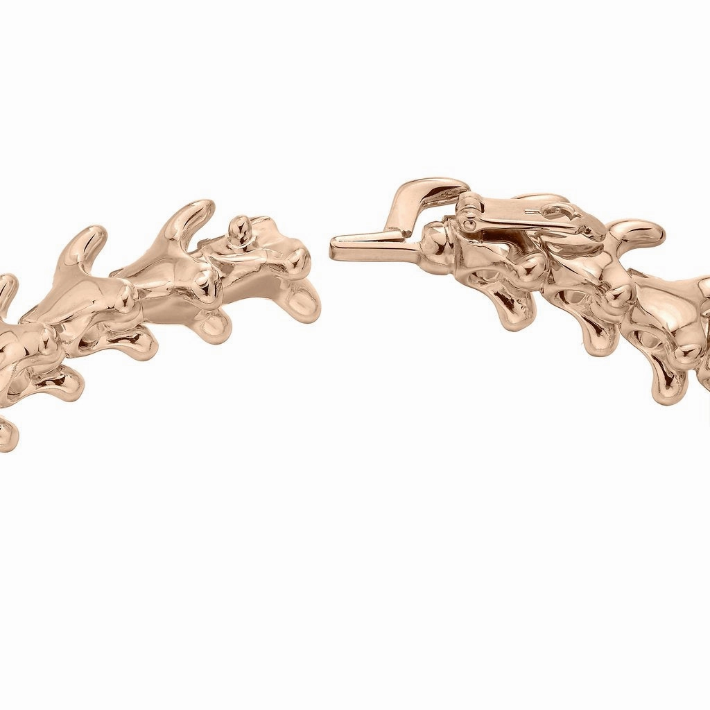 Shaun Leane Serpent Trace 18ct Rose Gold Plated Sterling Silver Slim Bracelet D