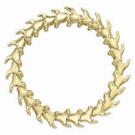 Shaun Leane Serpent Trace 18ct Yellow Gold Plated Sterling Silver Wide Bracelet