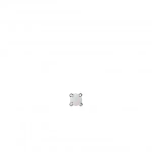 Silver Kyoto Opal Cabochon Single Stud Earring E034-01H